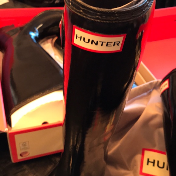 BNIB Women’s Original Tour Gloss  tall boots - Picture 3 of 9